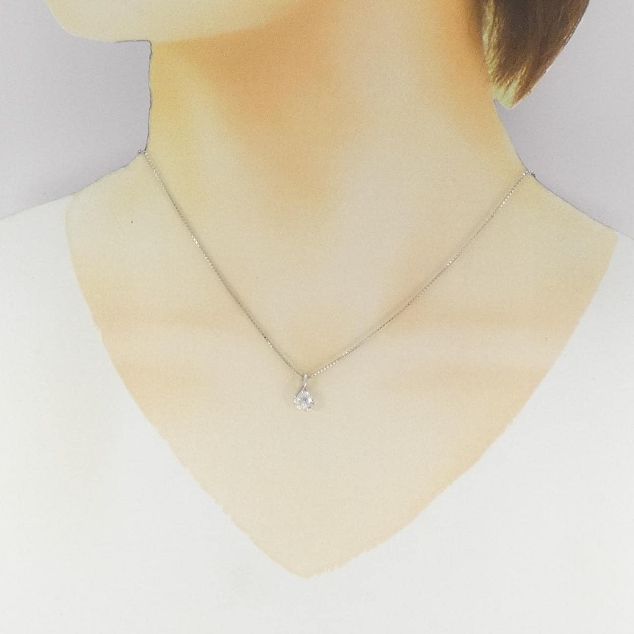 PT900/PT850 ダイヤモンド ネックレス 0.703CT
