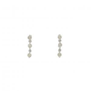 K18WG ダイヤモンド ピアス 0.24CT