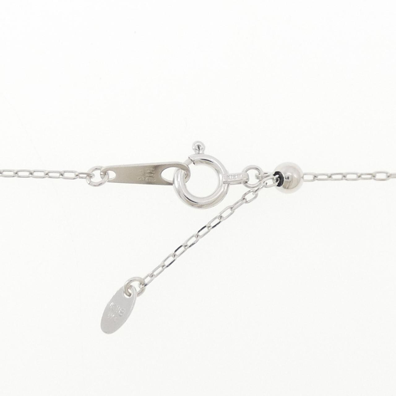K18WG ダイヤモンド ネックレス 0.20CT