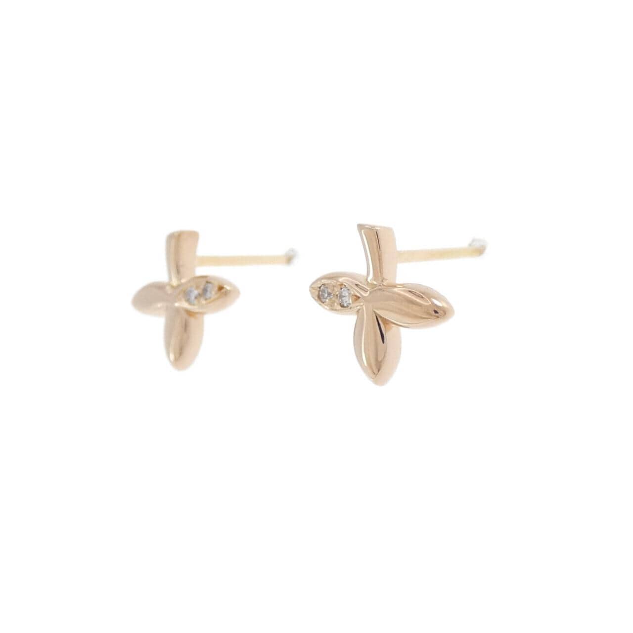 K18PG/K18YG ダイヤモンド ピアス 0.01CT