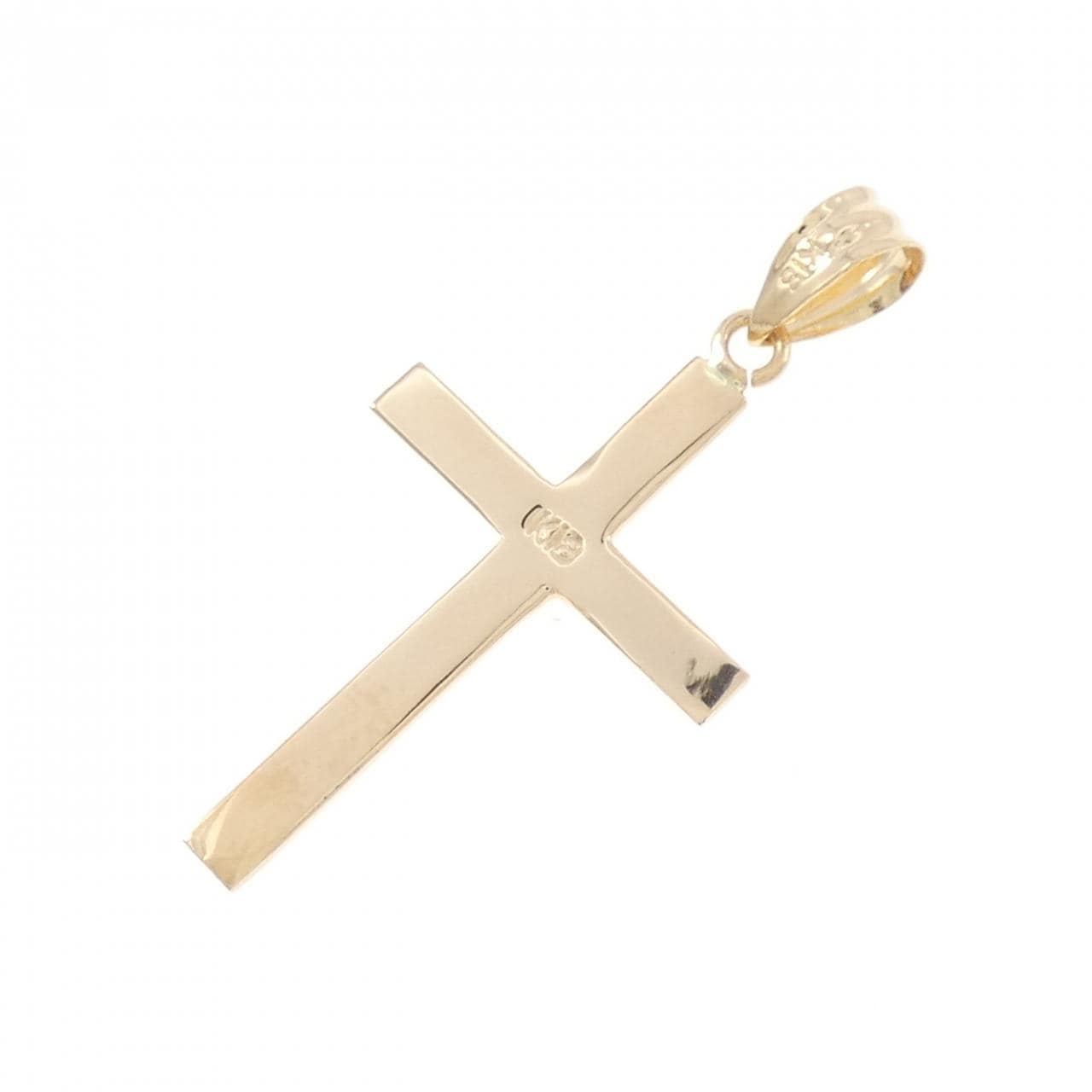 K18YG cross pendant