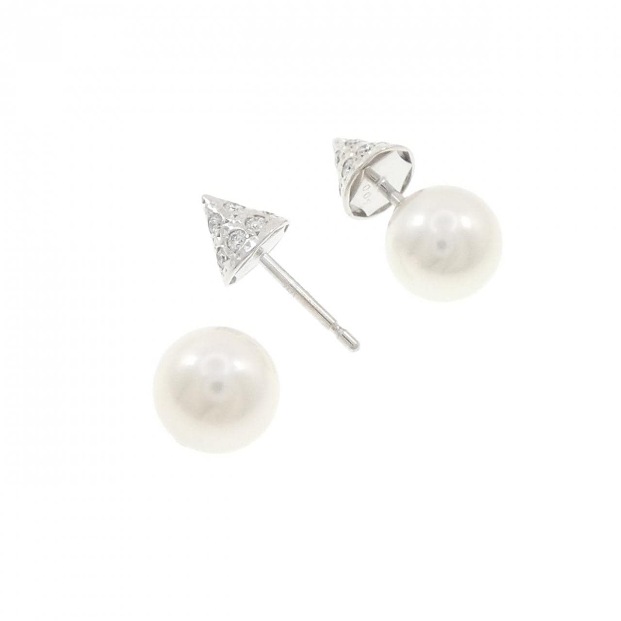 タサキ リファインド リベリオン シグネチャー パヴェ ピアス 7.5mm