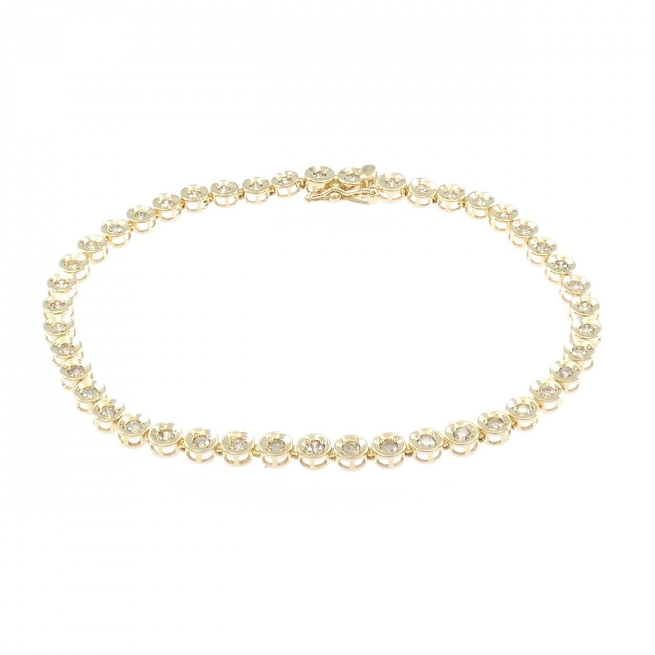 K18YG ダイヤモンド ブレスレット 1.00CT