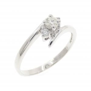 750WG ダイヤモンド リング 0.13CT