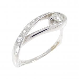 K18WG ダイヤモンド リング 0.40CT