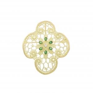 ジュネ グリーンガーネット ブローチ 0.83CT
