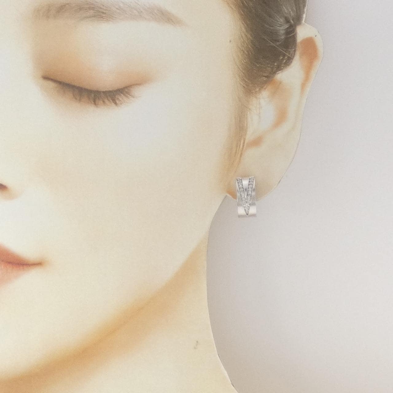 K18WG ダイヤモンド ピアス/イヤリング 0.30CT