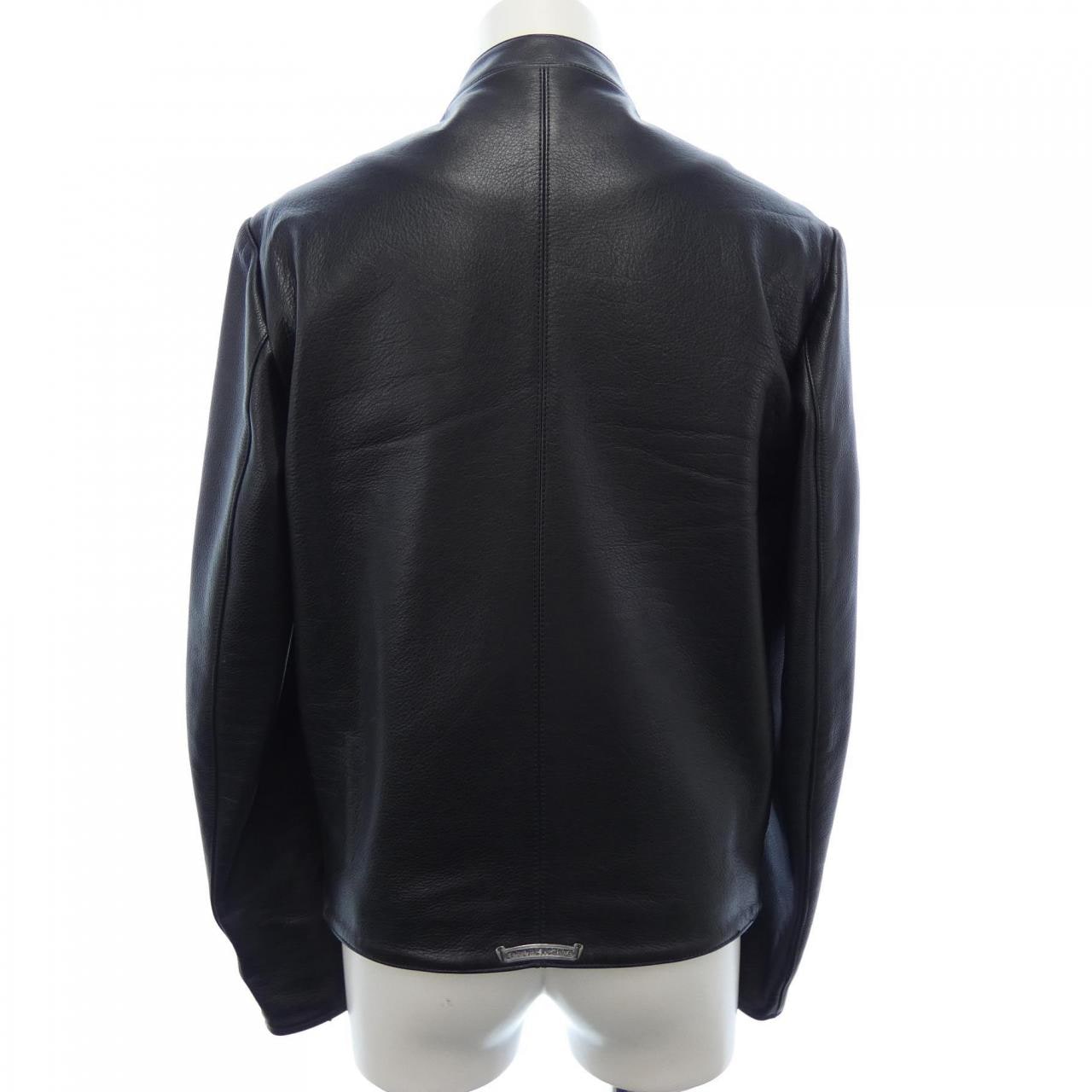 CHROME HEARTS HEARTS leather jacket