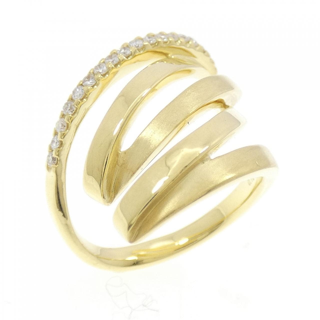 K18YG ダイヤモンド リング 0.18CT