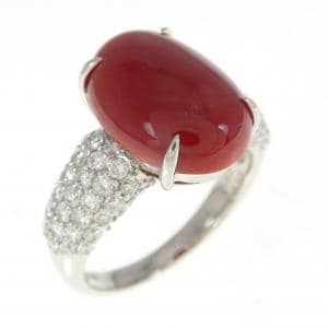 PT900 サンゴ リング 4.57CT