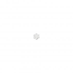 PT900 ソリティア ダイヤモンド ピアス 0.13CT 片耳