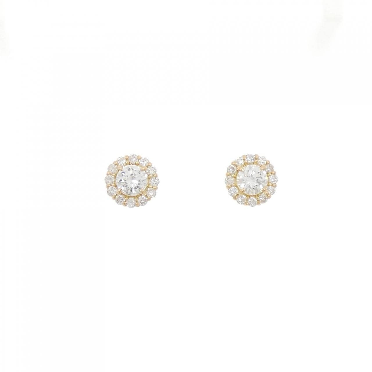 【リメイク】K18YG ダイヤモンド ピアス 0.60CT