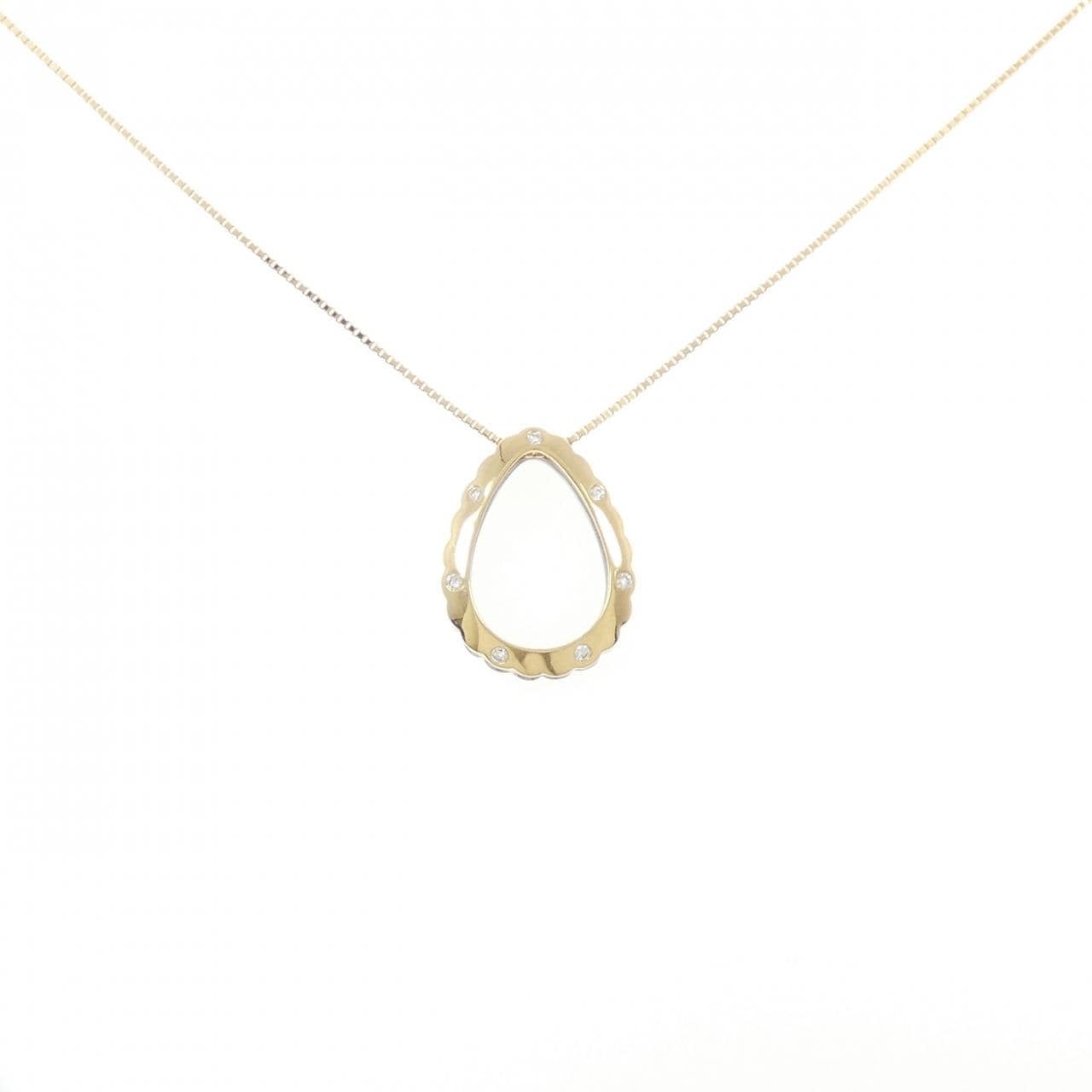 K18YG/K18WG ダイヤモンド ネックレス 0.21CT