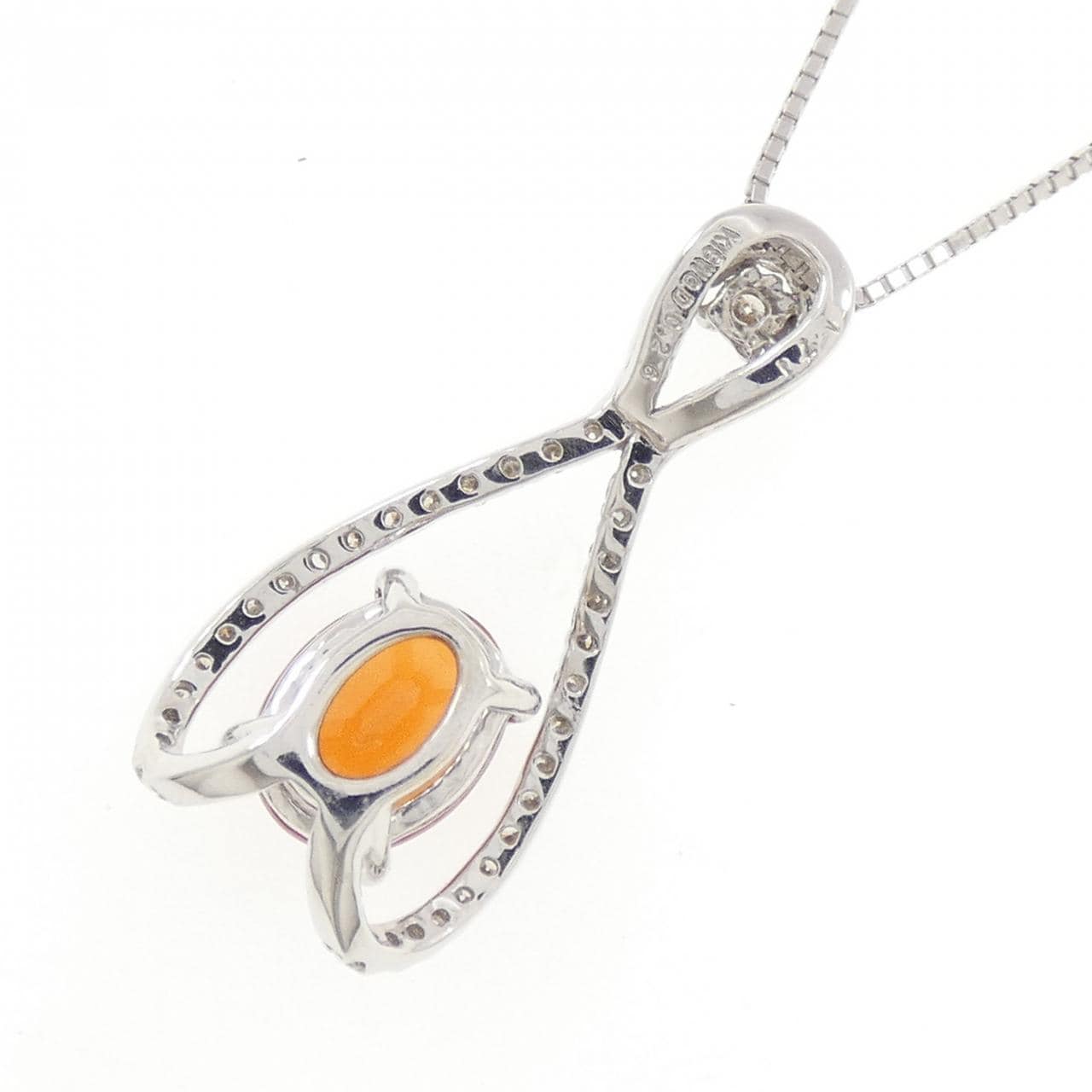 K18WG ガーネット ネックレス 1.71CT