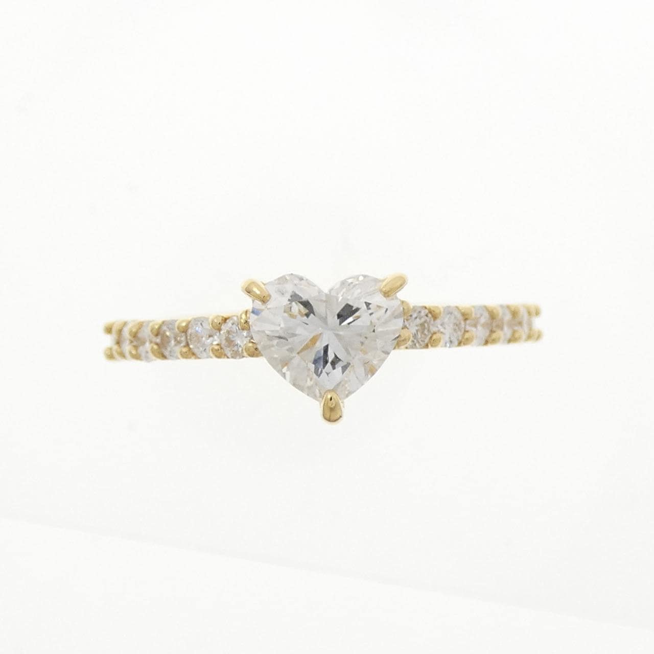 K18YG ハート ダイヤモンド リング 0.717CT