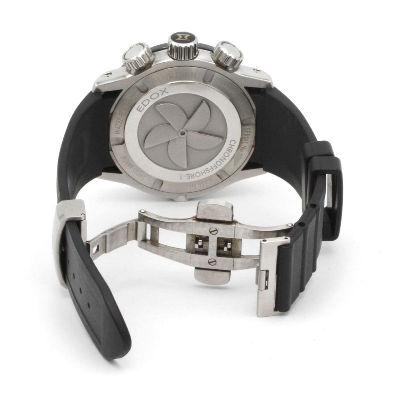 エドックス クロノオフショア1クロノ 10221-3-NIN SS クォーツ