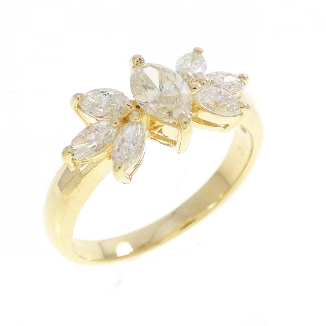 K18YG ダイヤモンド リング 0.80CT