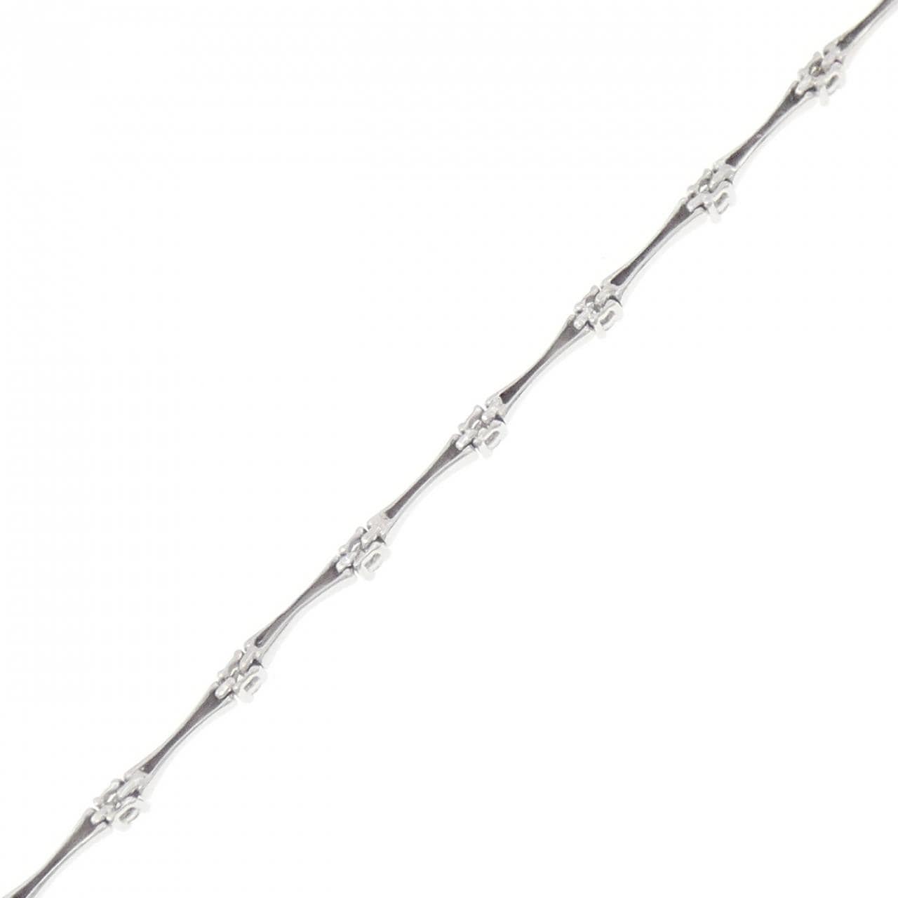 K14WG ダイヤモンド ブレスレット 0.32CT