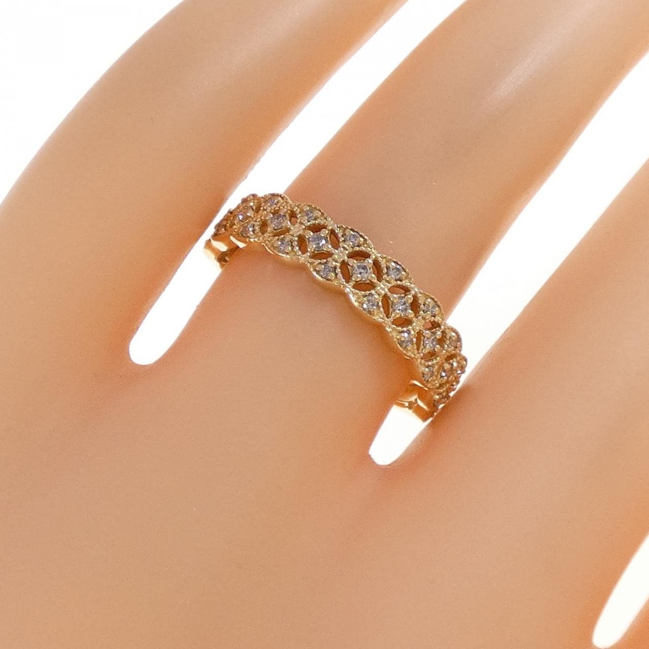 K18YG ダイヤモンド リング 0.17CT
