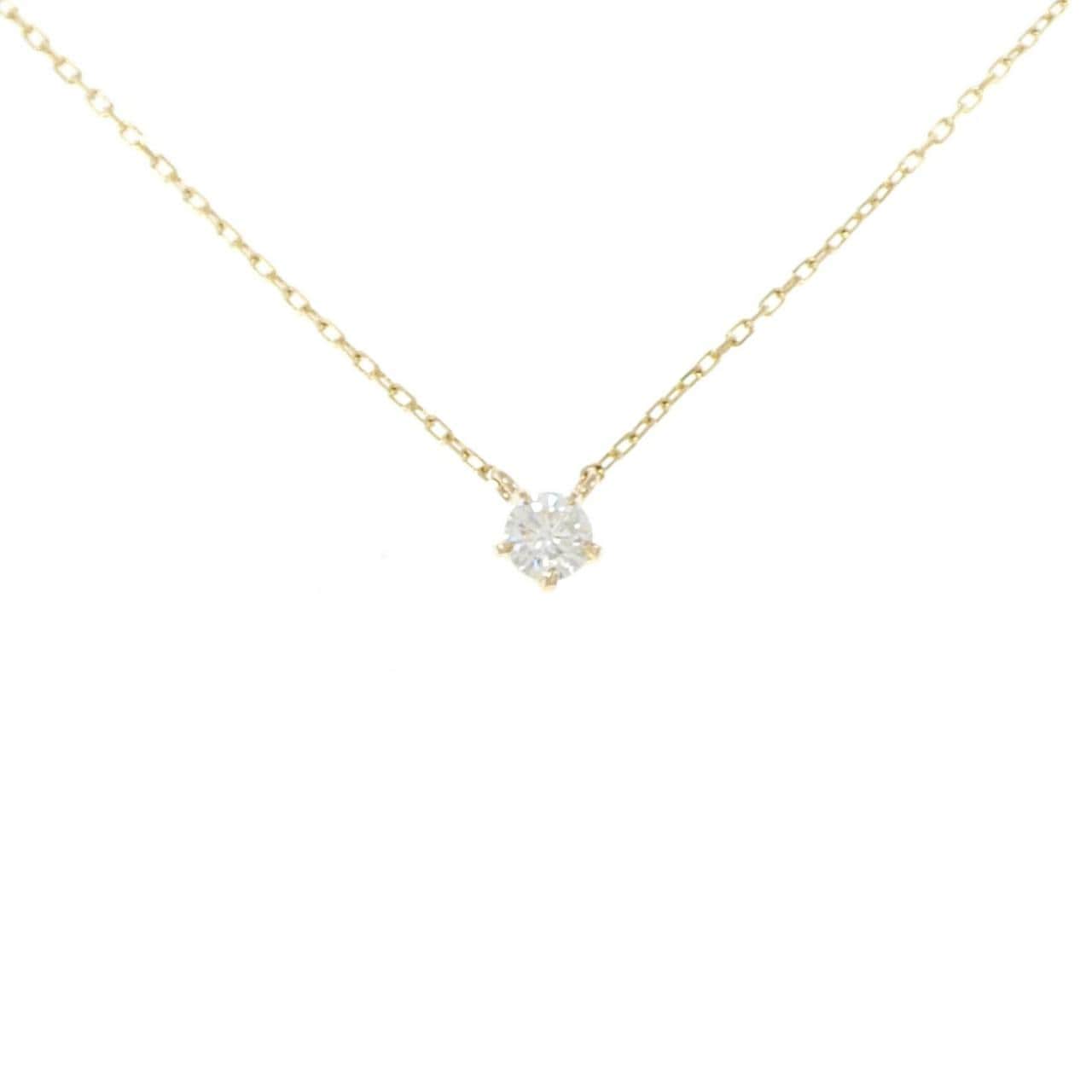 K18YG ダイヤモンド ネックレス 0.24CT