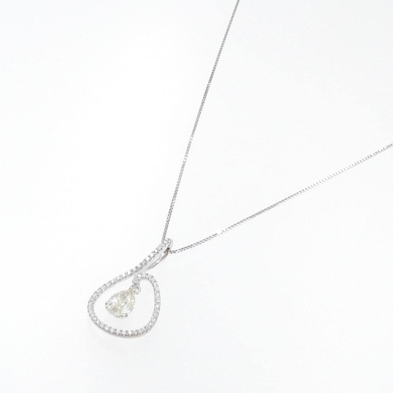 K18WG ダイヤモンド ネックレス 0.764CT