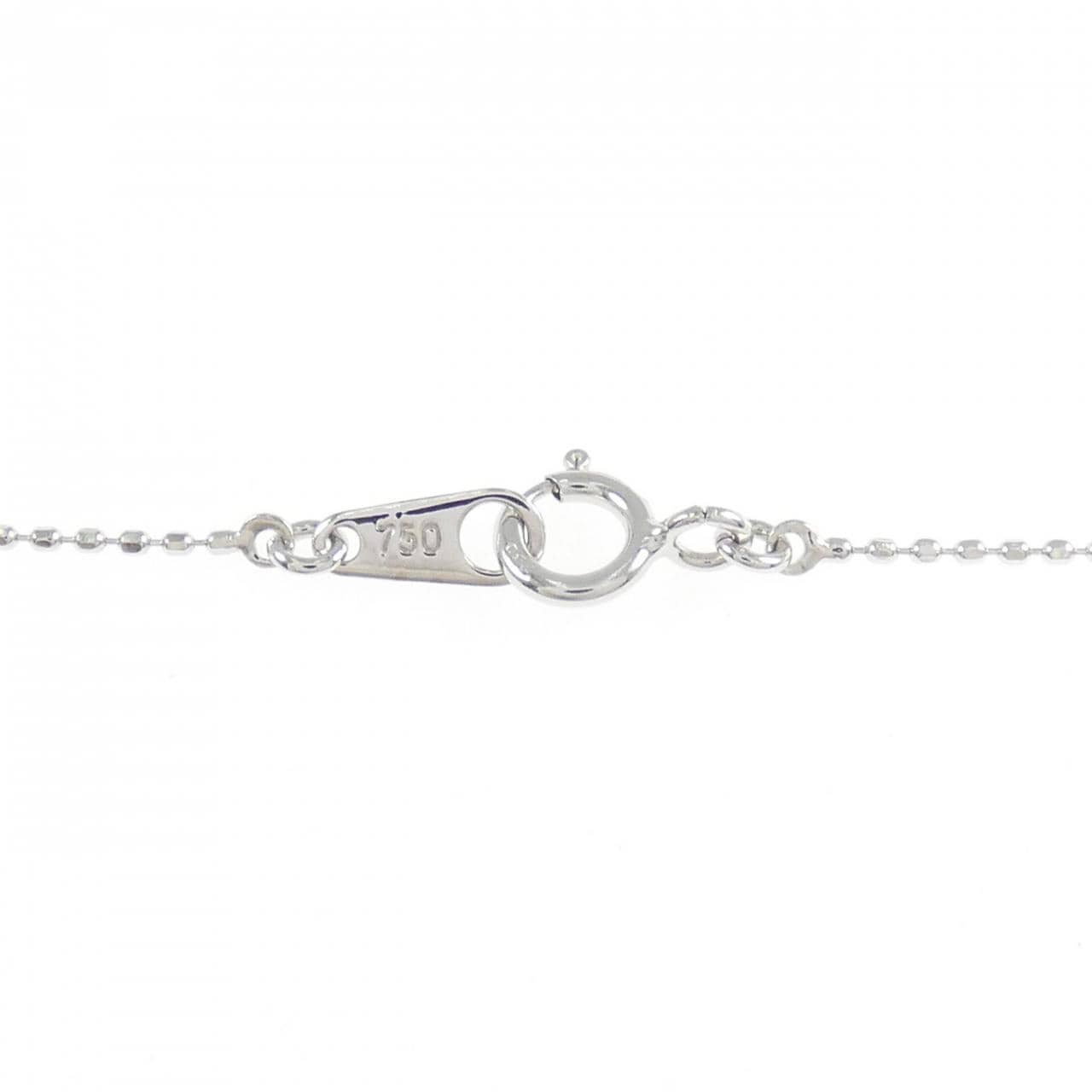 K18WG/750WG ダイヤモンド ネックレス