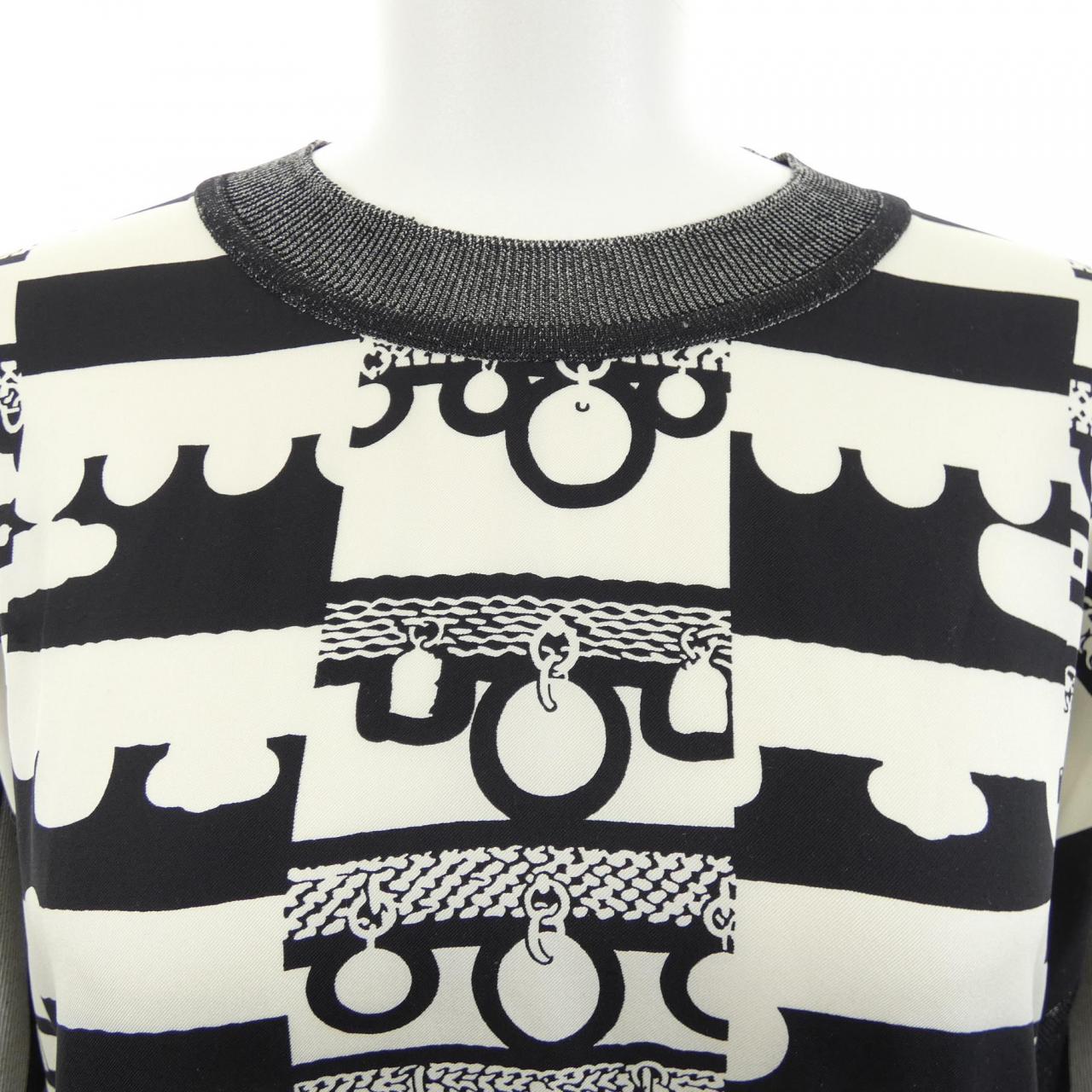 エルメス HERMES LE TRESOR DE MEDOR RAYURE 2H2835D5 ツイルレーヌ トップス