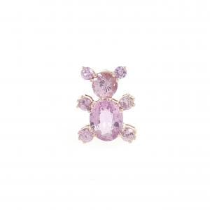 K14PG サファイヤ ピアス 1.05CT 片耳