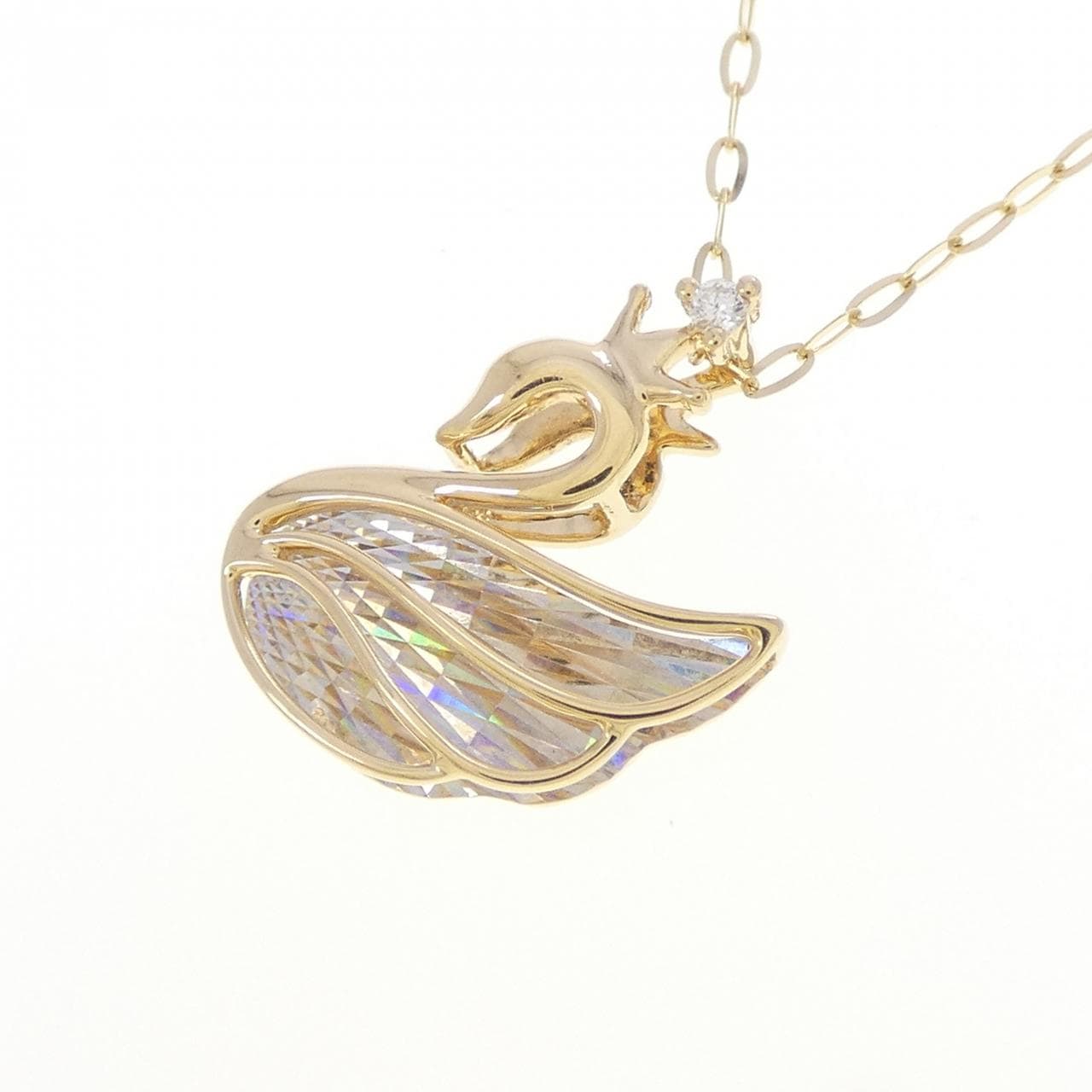 K18YG ダイヤモンド ネックレス 0.01CT