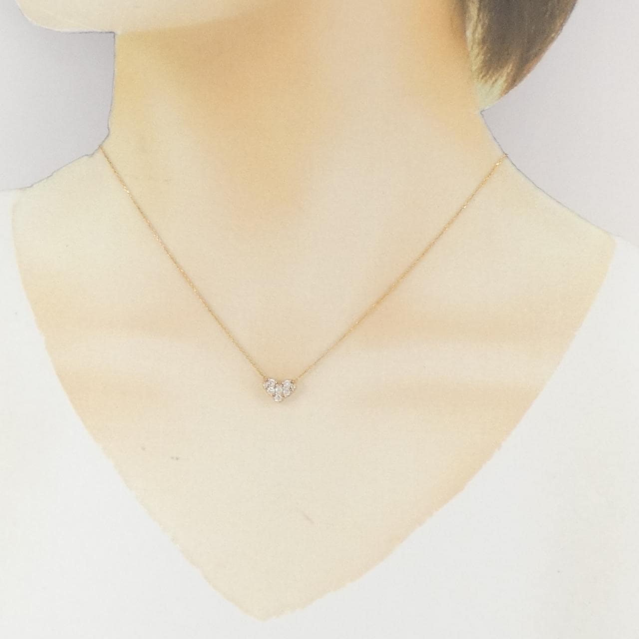 ポンテヴェキオ ハート ネックレス 0.20CT