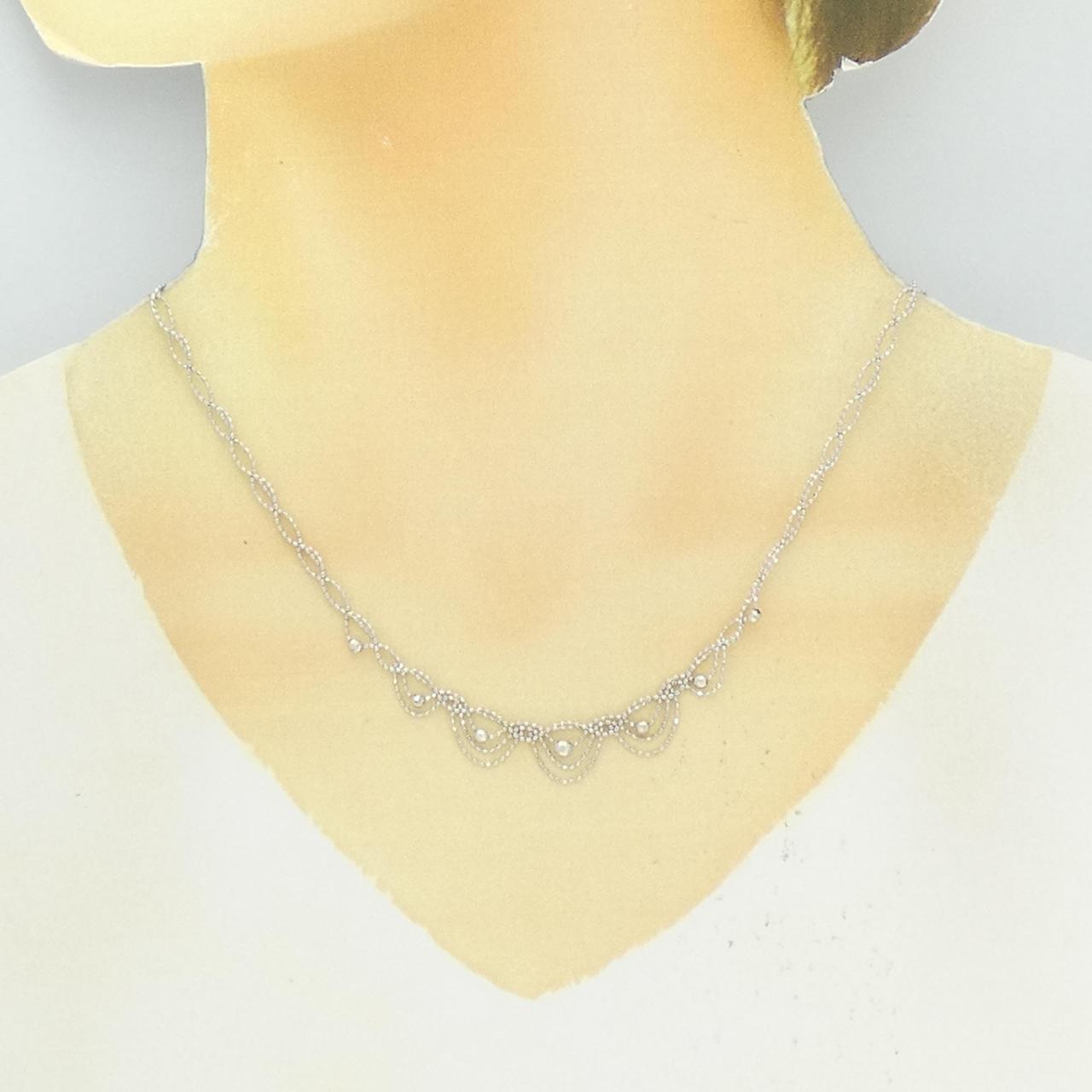 K18WG ネックレス