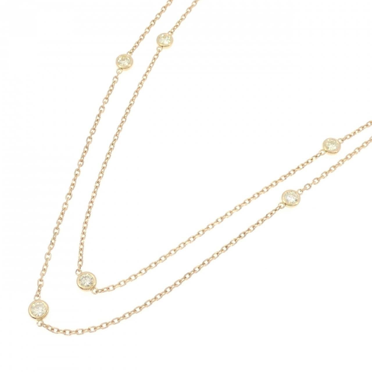 K18YG ダイヤモンド ネックレス 2.03CT