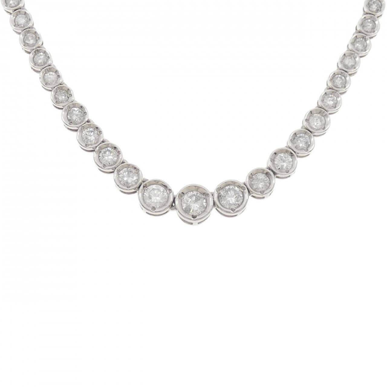 PT900 ダイヤモンド ネックレス