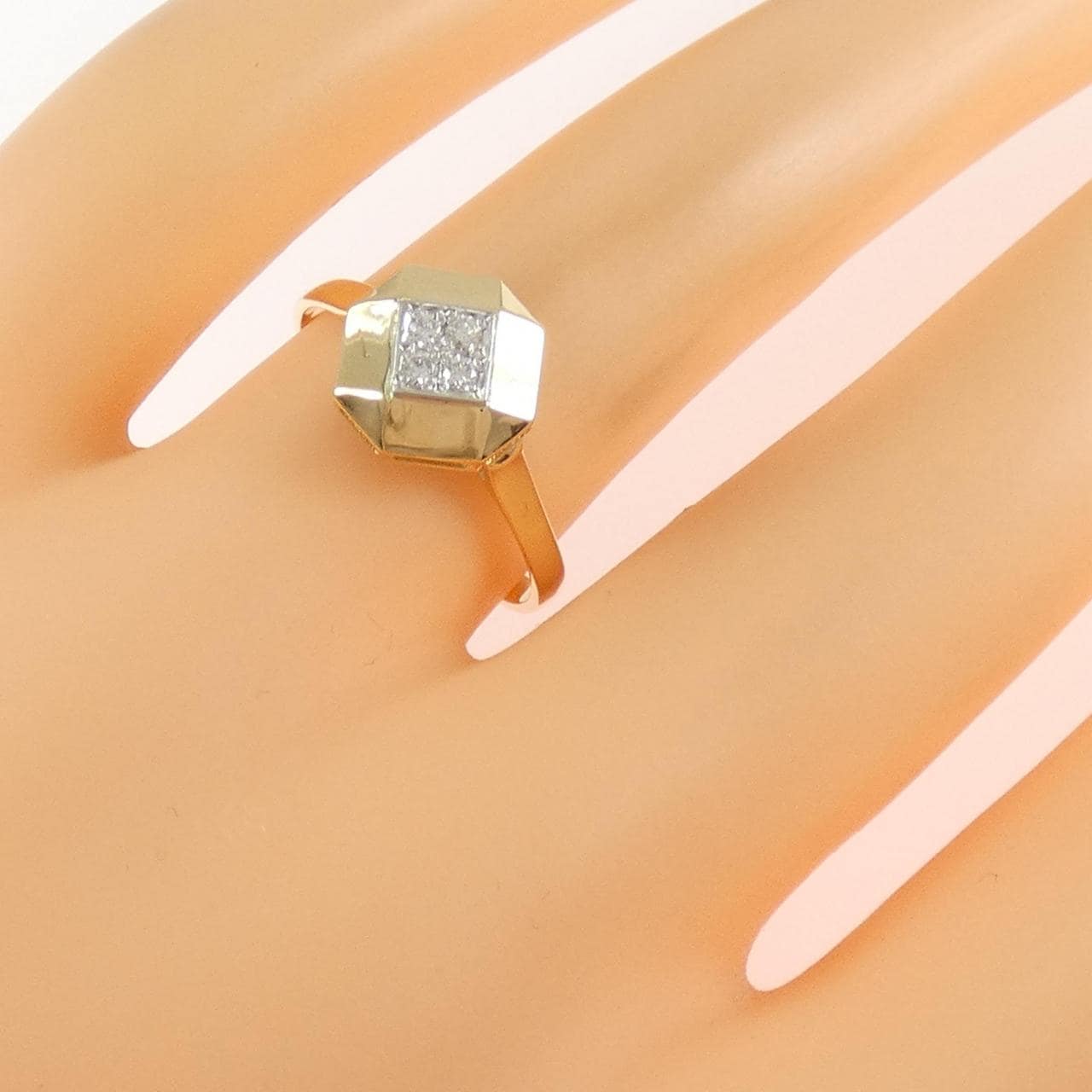 K18YG/K18WG ダイヤモンド リング