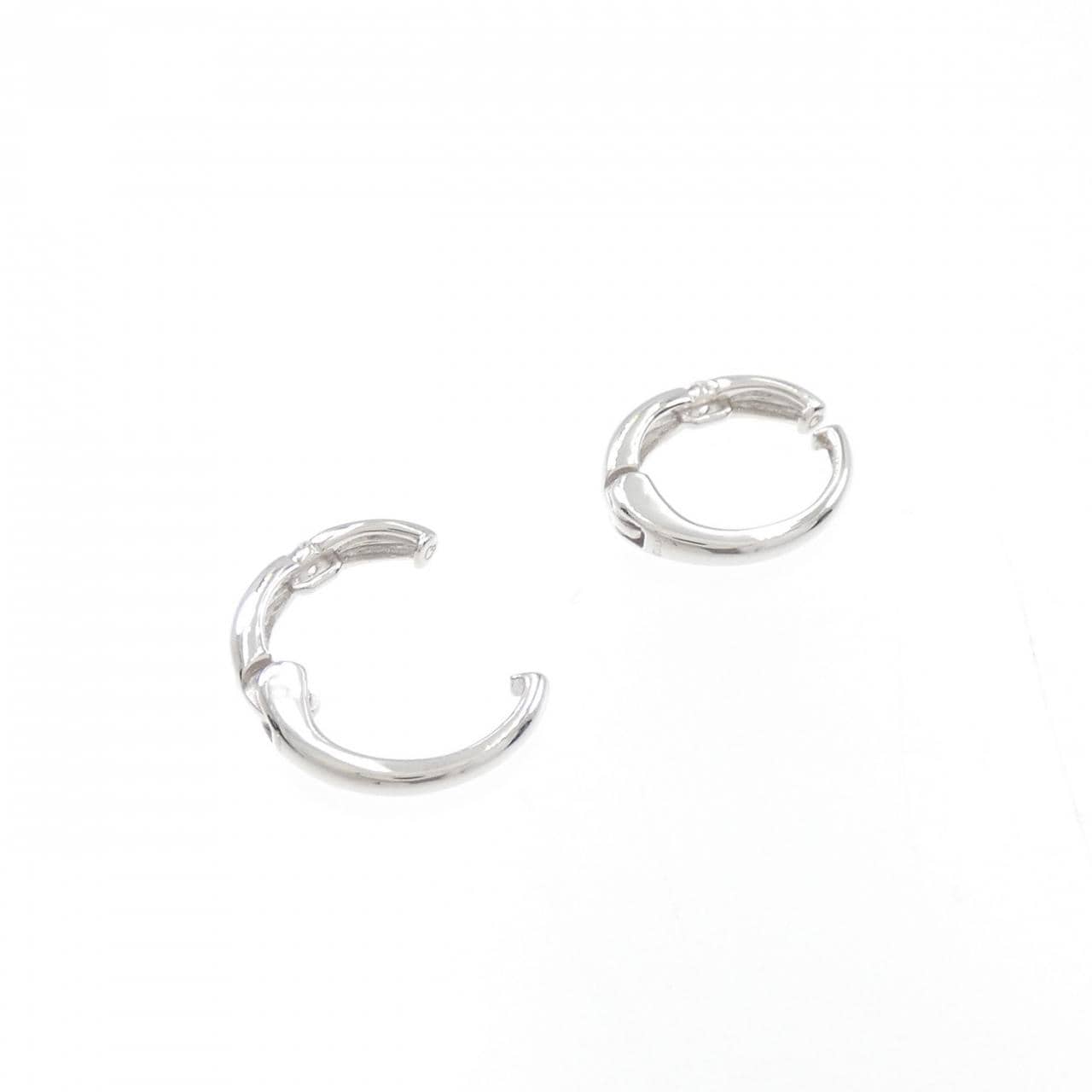 K10WG ダイヤモンド イヤリング 0.06CT