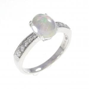 K18WG オパール リング 0.87CT