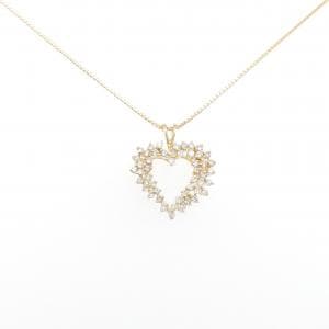 K18YG heart Diamond necklace 0.50CT