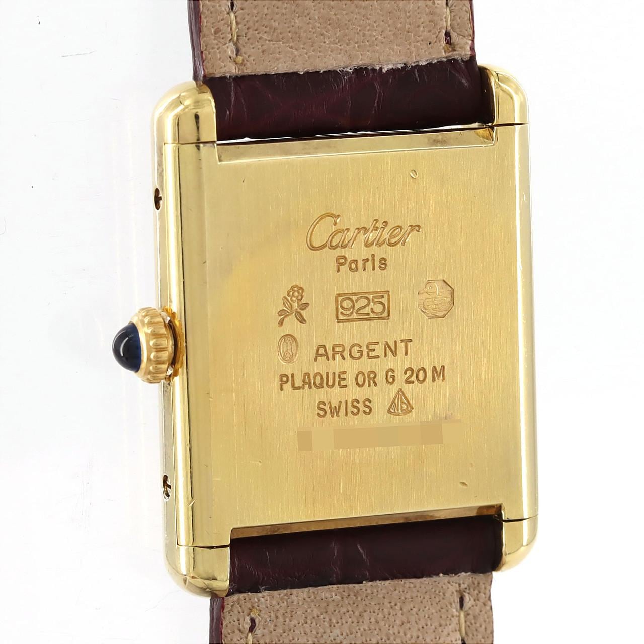 カルティエ マストタンクMM GP 81975713 GP 手巻