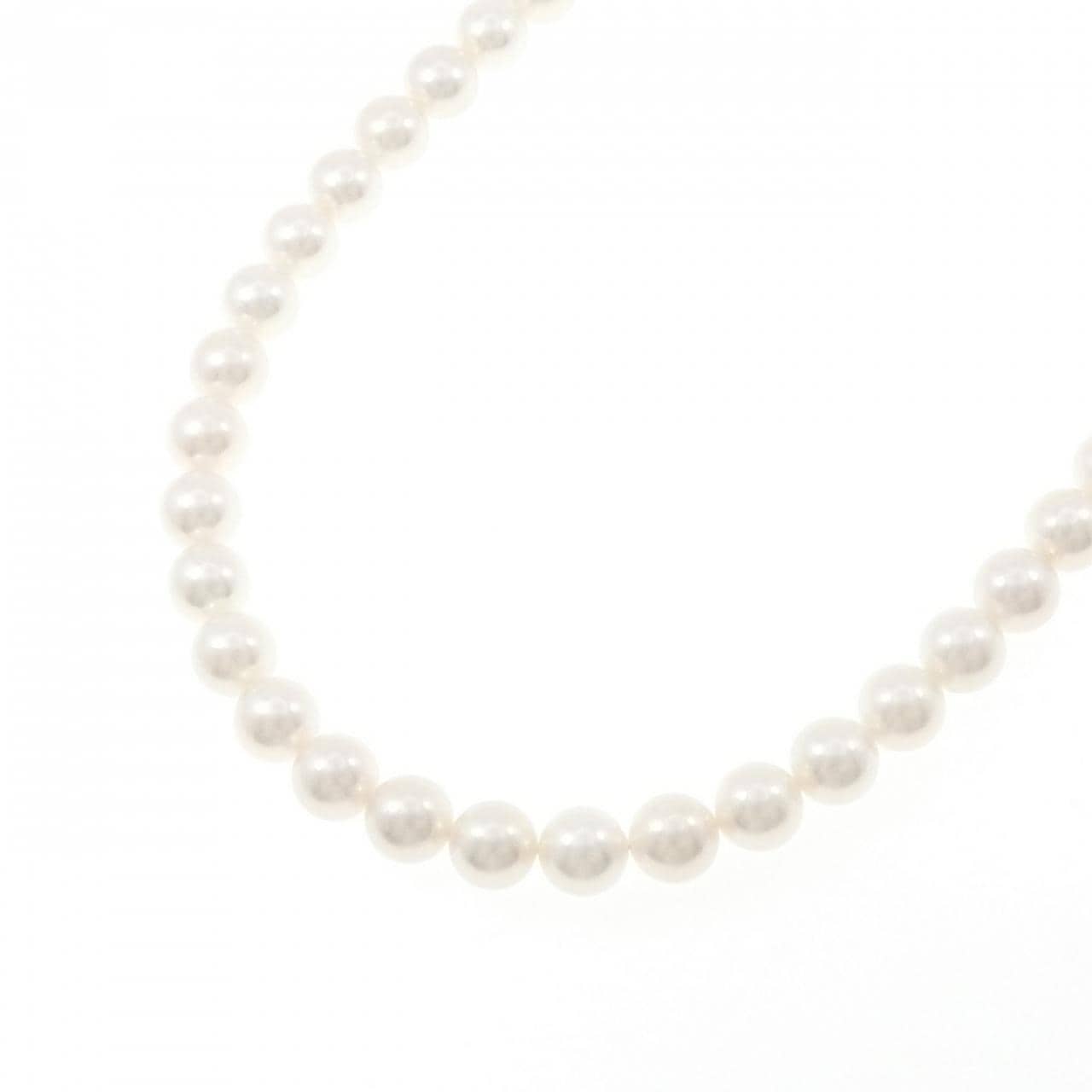 シルバークラスプ アコヤパール ネックレス 7.5-8mm