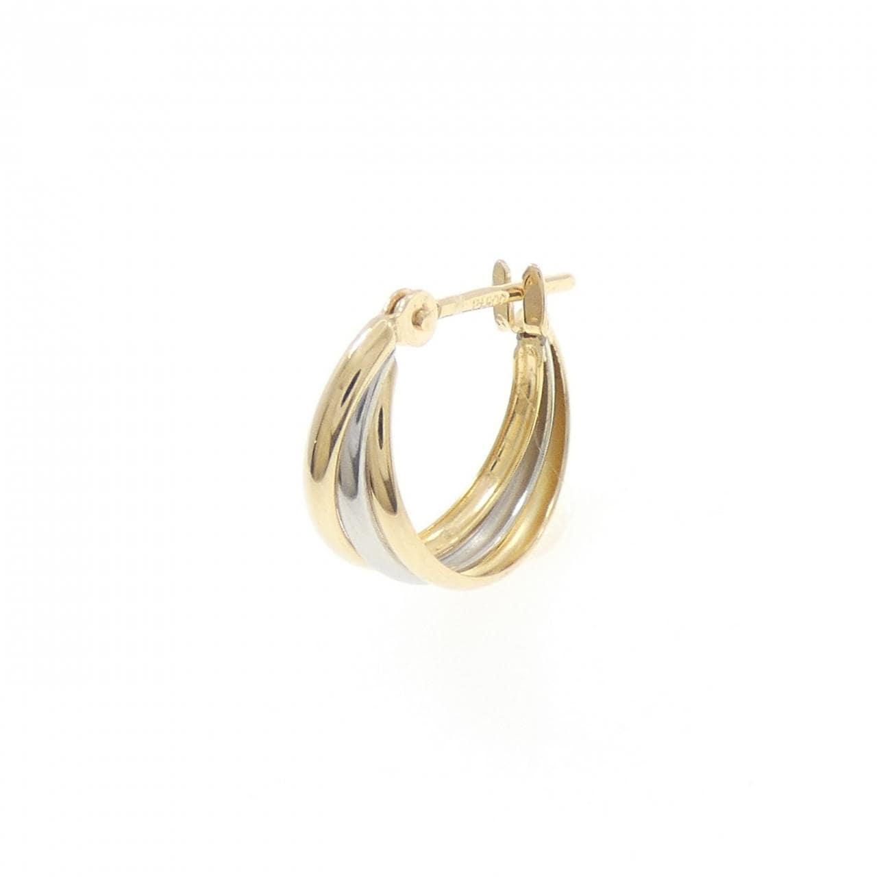 K18YG/PT900 ピアス 片耳