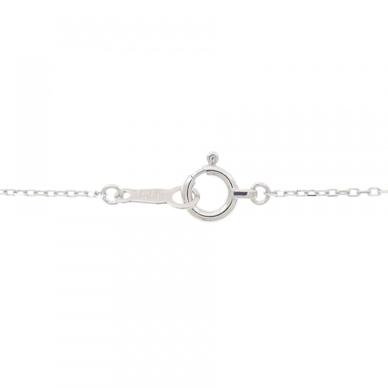 K18WG ダイヤモンド ネックレス 0.12CT