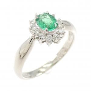 PT850 エメラルド リング 0.34CT