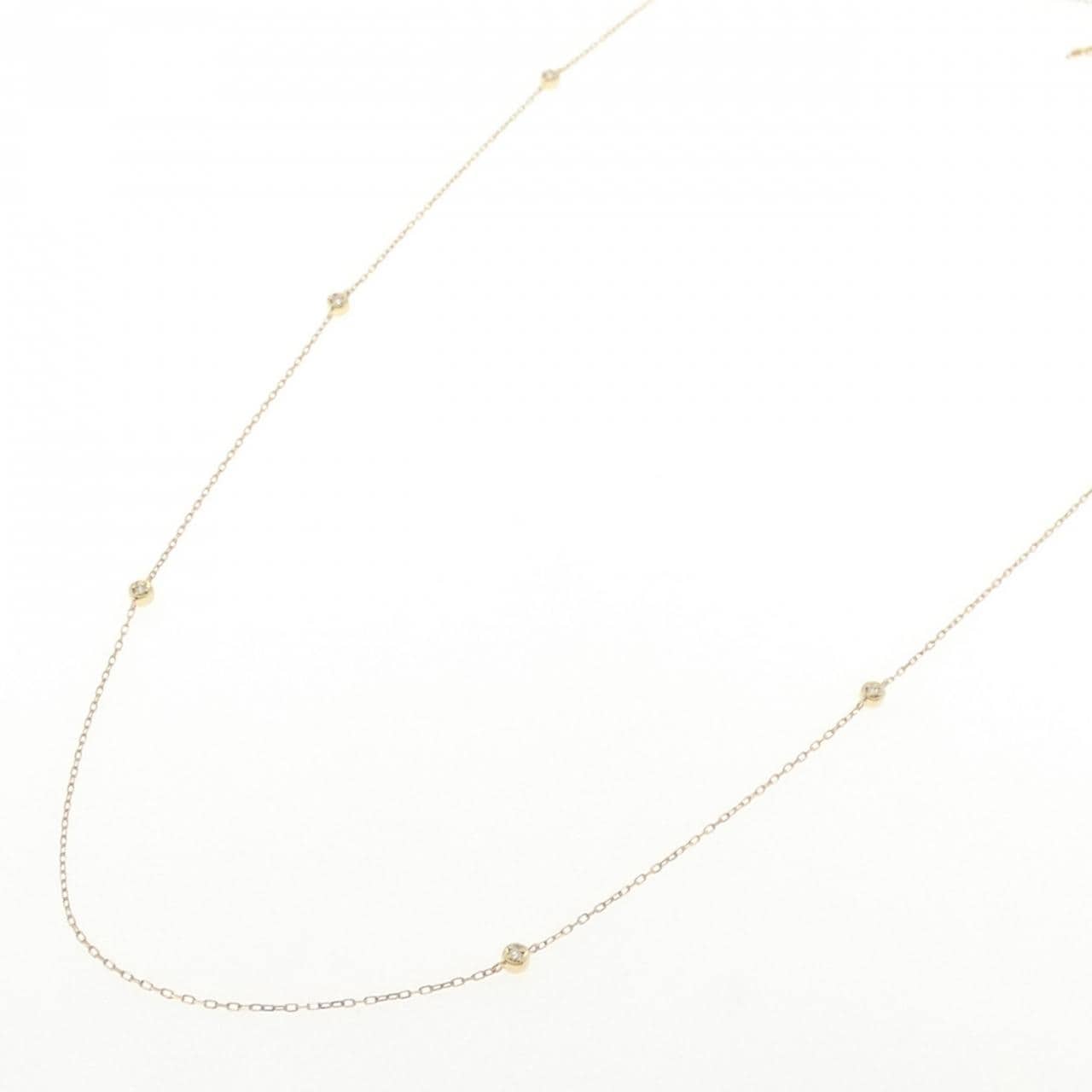K18YG ダイヤモンド ネックレス 0.06CT
