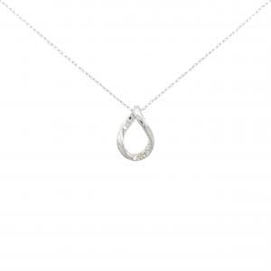 K18WG ダイヤモンド ネックレス 0.02CT
