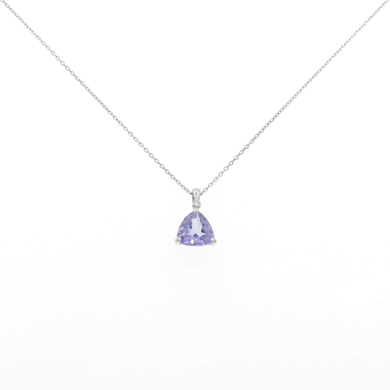PT900/PT1000 タンザナイト ネックレス 1.30CT