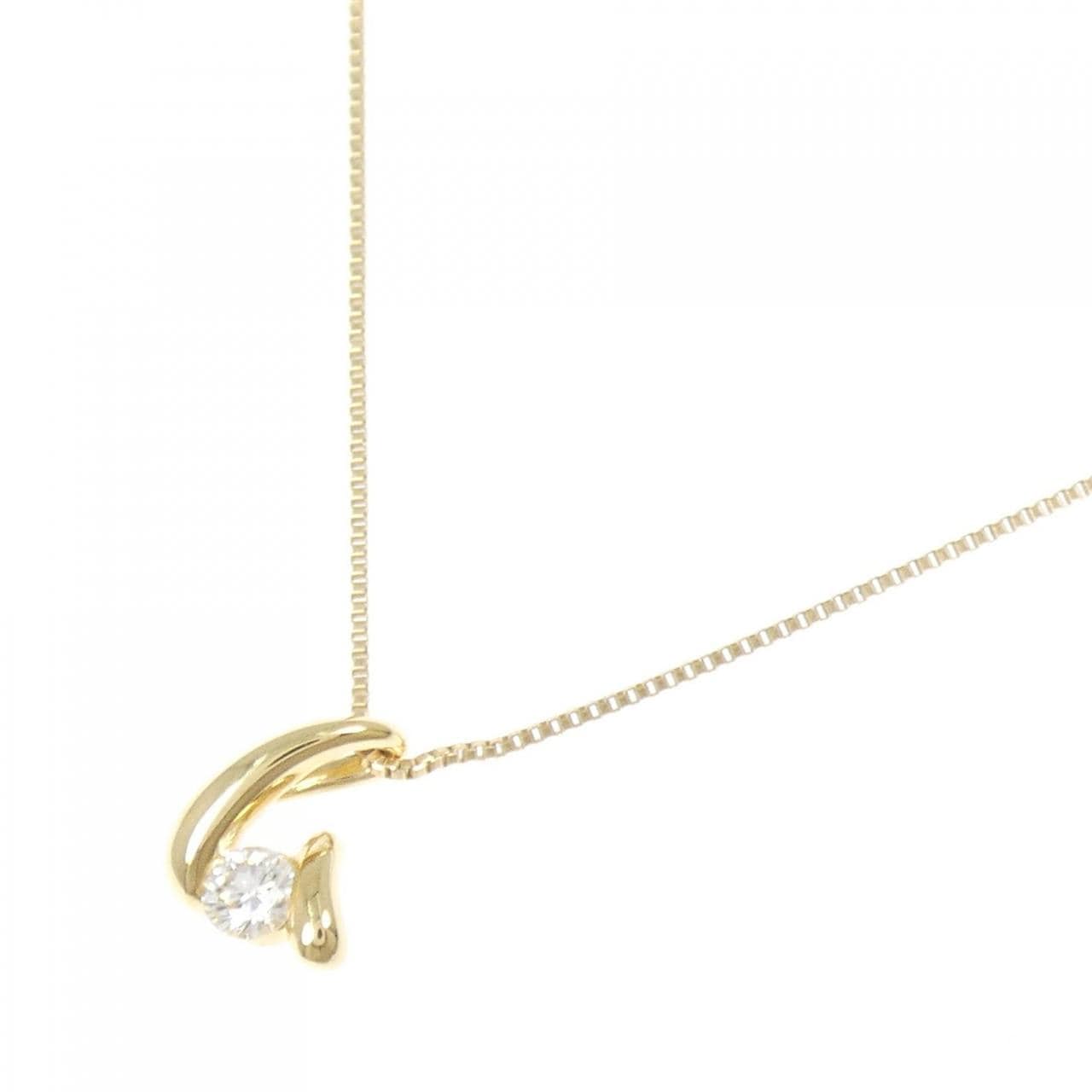 K18YG ダイヤモンド ネックレス 0.12CT
