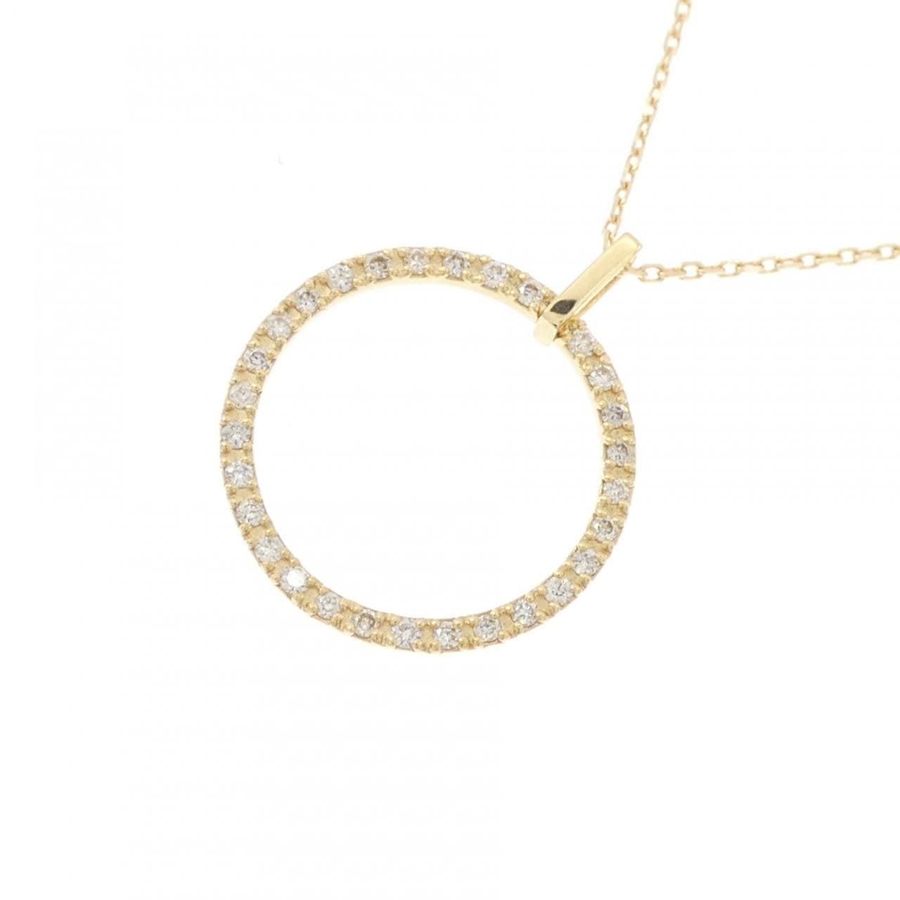 K18YG ダイヤモンド ネックレス 0.15CT