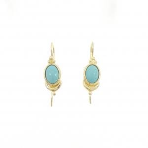 18KTYG ターコイズ ピアス