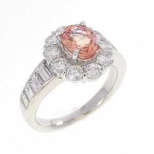 PT900 パパラチアサファイヤ リング 1.07CT