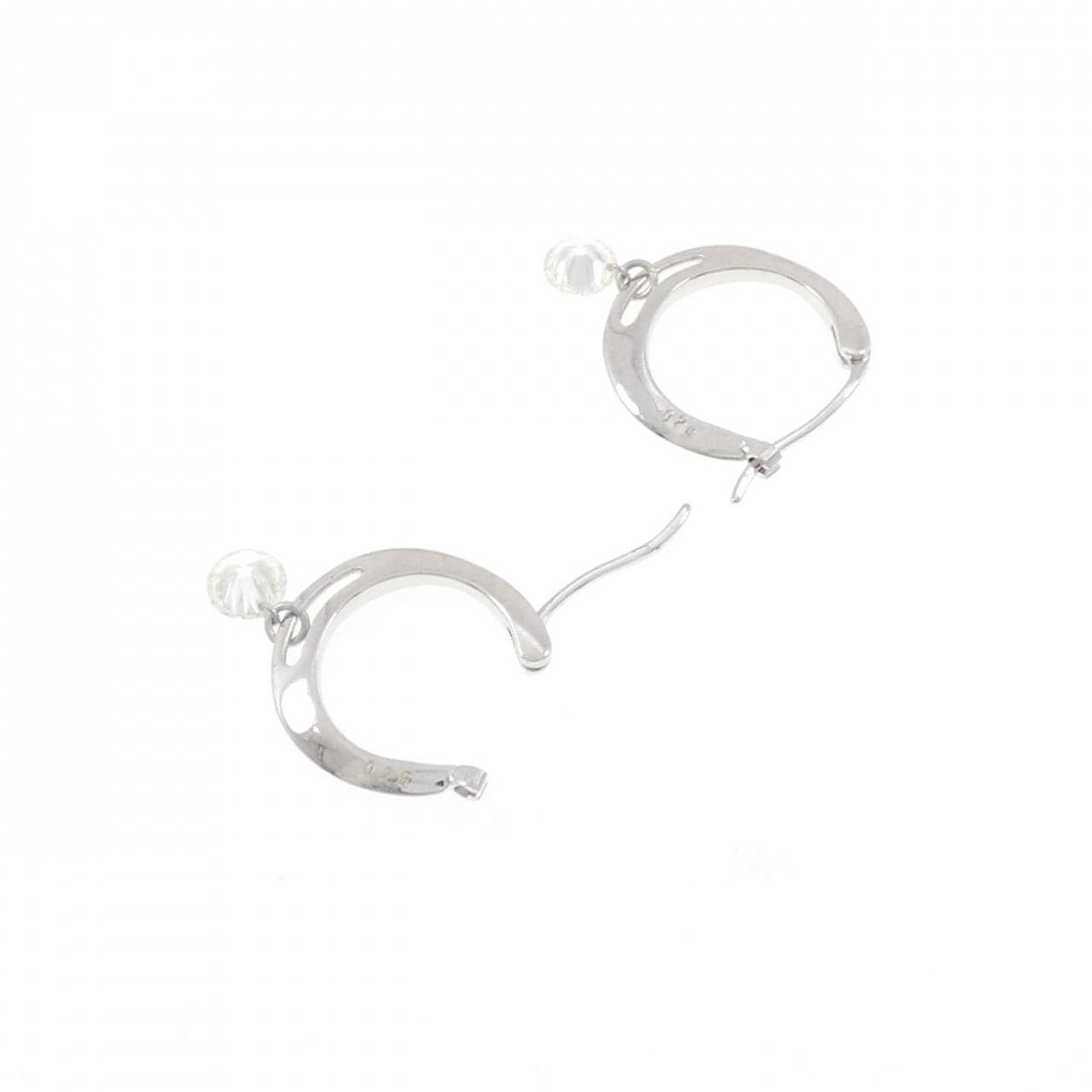 K18WG ダイヤモンド ピアス 0.50CT